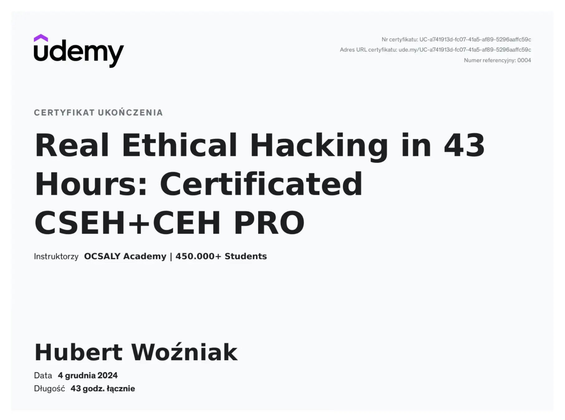 CSEH + CEH PRO Certificate